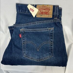 Levi's 505 Nouveau straight stretch  Dark Blue Denim Jeans 8